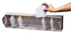 Quantum Storage Systems Single Compartment Beige/Clear Small Parts Tip Out Stacking Bin Organizer 23-5/8" Wide x 5-15/16" High x 5-1/4" Deep, Polystyrene Frame QTB 412 - 02672608