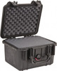 Pelican 9-11/16" Wide x 9-11/16" Deep x 6-7/8" High, Clamshell Hard Case Black, Polypropylene 1300-000-110 - 05182118