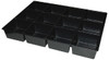 Kennedy Tool Box Durable ABS Plastic Organizer 23" Wide x 16-1/2" Deep x 4" High, Black, For 27" Wide Roller Cabinets 81926 - 65359390
