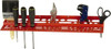 Quantum Storage Systems Tool Box Polypropylene Tool Rack 24" Wide x 6" Deep x 2-3/4" High, Red, For Louvered Panels TR-96 - 92491067
