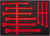 Proto Tool Box Case & Cabinet Inserts, Type: Foam Insert, For Use With: J1200F-T500, Material Family: Foam, Width (Inch): 23, Depth (Inch): 16, Height (Inch): 1-1/4 J1200F-T500F - 38525234