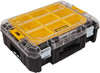 DeWALT 7 Compartment Tool Organizer 12-61/64" Wide x 17-5/32" Deep x 5-21/32" High, Structural Foam, Black/Yellow with Clear DWST17805 - 52789971