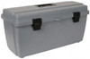 Flambeau 1 Compartment 1 Tray Utility Tool Box 20-5/8" Wide x 7-1/2" Deep x 10" High, Copolymer Resin, Gray 23800-2 - 89762165