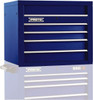 Proto 4 Drawer Top Tool Chest 34" Wide x 25-1/4" Deep x 27" High, Steel, Blue J553427-4BL - 37872553