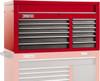 Proto 12 Drawer Top Tool Chest 50" Wide x 25-1/4" Deep x 27" High, Steel, Safety Red/Gray J555027-12SG - 66975293