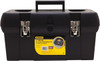 Stanley Tool Box 19-19/64" Wide x 9-5/8" Deep x 9-27/32" High, Plastic, Black STST19005 - 36092831
