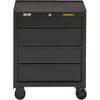 DeWALT 4 Drawer 500 Lb Capacity Steel Roller Cabinet 26-1/2" Wide x 32" High x 18" Deep, Ball Bearing Drawer Slides, Black STST22742BK - 95424461