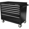 PRO-SOURCE 6 Drawer 1,540 Lb Capacity Steel Tool Roller Cabinet 18-29/32" Wide x 39-51/64" High x 42" Deep, Ball Bearing Drawer Slides, Black AT42061CG-03A - 12757936