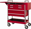 Sunex Tools 18-1/4" Wide x 41" High x 27" Deep, 5 Drawer Tool Cart 500 Lb Capacity, Red 8045 - 77858835