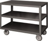 Durham Mobile Table Steel, Gray, 36" Long x 18" Deep x 30" High HMT-1836-3-95 - 48603054