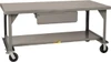 Little Giant Mobile Workbench 7 Gauge Steel, Fixed Leg, Gray, 72" Long x 30" Deep x 34" High WW3072-HD-6PHFL - 55932578