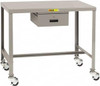 Little Giant Mobile Machine Table Steel, Fixed Leg, Gray, 48" Long x 24" Deep x 24" High MT1-2448-24ED3R - 55932859