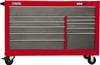Proto 35,917 Lb Capacity, 11 Drawer Mobile Workstation 66" Wide x 27" Deep x 46" High, Steel, Safety Red & Gray J556646-11SG - 37706280