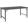Durham 72 Wide x 30" Deep x 28" High, Steel Workbench Rolled Edge, Adjustable Height Folding Legs WBF-3072-95 - 00916817