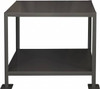 Durham 48 Wide x 30" Deep x 36" High, Steel Machine Work Table Flat Top, Rounded Edge, Fixed Legs, Gray MT304836-3K295 - 69955789