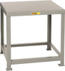 Little Giant 48 Wide x 30" Deep x 24" High, Steel Heavy-Duty Machine Table Straight Edge, Fixed Legs, Gray MTH1-3048-24 - 50163047