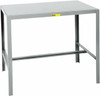 Little Giant 36 Wide x 24" Deep x 36" High, Steel Machine Work Table Straight Edge, Fixed Legs, Gray MT1-2436-36 - 50163104