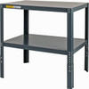 Value Collection 36 Wide x 24" Deep x 29 to 34" High, Steel Work Table Comfort Edge, Adjustable Height Legs WS-MH-WKBN-128 - 93976165