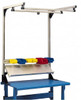 Hubbell Steel Workbench & Workstation Twin Bench Rail Kit 30" Deep, 60" High, Use with Equipto & Lyon Metal Products 5 ft. Steel Benches SKB-030550 - 65364887