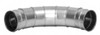 Made in USA 10" ID Galvanized Duct Fitting 22-1/4" Long, 22 Gage 13010-9015-1220 - 03233129