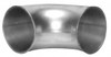 Made in USA 6" ID Galvanized Duct 45° Elbow 8.92" Long, 22 Gage 13006-4515-1240 - 03233202