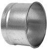 Made in USA 8" ID Galvanized Duct Hose Adapter 4" Long, 22 Gage 14208-0000-1220 - 03233574