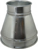 Made in USA 10-6" ID Galvanized Duct Reducer 10" Long, 20 Gage 15810-0000-1220 - 03233715
