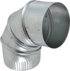 Made in USA 4" ID Galvanized Duct Round Adjustable Elbow Standard Gage 15004000 - 03378858