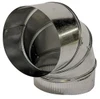 Made in USA 16" ID Galvanized Duct Round Adjustable Elbow 26 Gage 15016016 - 03379013