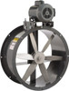 Americraft 1/4 hp 12" Explosion Proof Belt Drive Tube Axial Duct Fan 1,444 CFM at 0 Static Pressure, 2,625 RPM, Single Phase B12 1/4HP 1P XP - 55423586