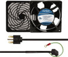 Value Collection 230 Volts, AC, 80 CFM, Square Tube Axial Fan Kit 0.07/0.06 Amp Rating, 120mm High x 120mm Wide x 38.5mm Deep, Includes Fan, Fan Guard, Fan Cord CAB803 - 44905933