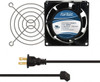 Value Collection 115 Volts, AC, 31 CFM, Square Tube Axial Fan Kit 0.18 Amp Rating, 3.15" High x 3" Wide x 38.5mm Deep, Includes Fan, Fan Guard, Fan Cord CAB700 - 44906055