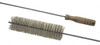 Schaefer Brush 2-1/8" Diam, 7" Bristle Length, Boiler & Furnace Crimped Brass Brush Standard Wood Handle, 48" OAL 76200 - 60514312