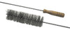 Schaefer Brush 2-1/8" Diam, 7" Bristle Length, Boiler & Furnace Stainless Steel Brush Standard Wood Handle, 48" OAL 76210 - 60514320