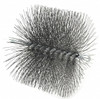 Schaefer Brush 8" Diam Round, Tempered Steel Wire Chimney Brush 1/4" NPSM Male Connection 36408 - 56489370