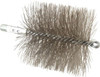 Schaefer Brush 4-1/2" Brush Length, 4-1/2" Diam, Double Stem, Double Spiral Tube Brush 7-1/4" Long, Stainless Steel, 1/4" NPSM Male Connection 43873 - 60514288