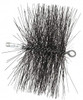 Schaefer Brush 4-1/2" Brush Length, 10" Diam, Double Stem, Double Spiral Tube Brush 7-1/2" Long, Tempered Steel Wire, 1/4" NPT Male Connection 43392 - 78119922