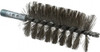 Schaefer Brush 4-1/2" Brush Length, 2-1/2" Diam, Double Stem, Single Spiral Tube Brush 7-1/4" Long, Stainless Steel, 1/4" NPSM Male Connection 43551 - 87380788