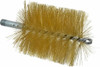 Schaefer Brush 4-1/2" Brush Length, 4" Diam, Double Stem, Single Spiral Tube Brush 8" Long, Brass, 1/4" NPSM Male Connection 43664 - 96299144