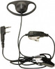 Kenwood Ear Hanger, Push to Talk Microphone D-Ring Headset Black, Use with Protalk Series Two Way Radios KHS-27 - 55963201