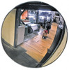 PRO-SAFE Outdoor Round Convex Safety, Traffic & Inspection Mirrors Glass Lens, Laminated Hardboard Backing, 26" Diam x 2-1/2" High, 28 ft. Max Covered Distance CR-26 - 60008125