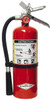 Amerex 5 Lb, 2-A:10-B:C Rated, Dry Chemical Fire Extinguisher 4-1/4" Diam x 15-1/4" High, 195 psi, 18 ft. Discharge in 14 sec, Rechargeable, Steel Cylinder B500 - 06528715