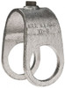 Kee Safety 1-1/2" Pipe, Clamp-On Crossover, Malleable Iron Cross Pipe Rail Fitting Galvanized Finish 17-8 - 89818082