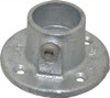 Kee Safety 1-1/4" Pipe, Medium Flange, Malleable Iron Flange Pipe Rail Fitting Galvanized Finish 61-7 - 89818520