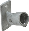 Kee Safety 1" Pipe, Swivel Flange, Malleable Iron Flange Pipe Rail Fitting Galvanized Finish C58-6 - 89818561