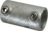 PRO-SAFE 1-1/4" Pipe, Malleable Iron Straight Coupling Pipe Rail Fitting Galvanized Finish CVB0610-8 - 62153820