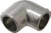 PRO-SAFE 1" Pipe, 90° Elbow, Malleable Iron Elbow Pipe Rail Fitting Galvanized Finish CVB0610-17 - 62153887