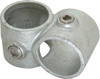 PRO-SAFE 1-1/2" Pipe, Crossover, Malleable Iron Cross Pipe Rail Fitting Galvanized Finish CVB0610-69 - 62154133