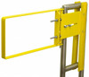 Fabenco Powder Coated Carbon Steel Self Closing Rail Safety Gate Fits 28 to 30-1/2" Clear Opening, 30-1/2" Wide x 12" Door Height, 36 Lb, Yellow A71-27PC - 52994563
