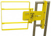 Fabenco Powder Coated Carbon Steel Self Closing Rail Safety Gate Fits 34 to 36-1/2" Clear Opening, 36-1/2" Wide x 22" Door Height, 46 Lb, Yellow XL71-33PC - 93713295